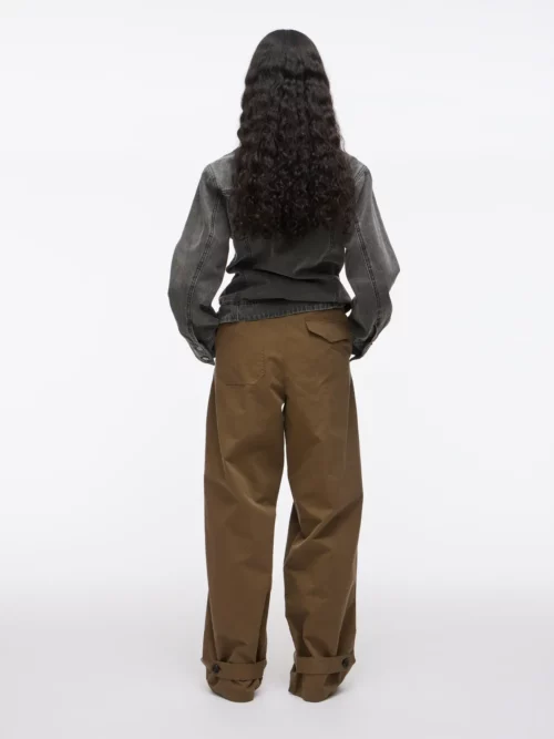 VILA ROUGE EDIT ROUFIONA Pantalon Dark Olive – Image 3