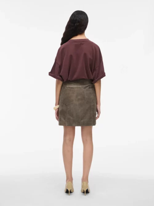 VILA ROUGE EDIT ROUSOPHIAS T-Shirt Oversize Decadent Chocolate – Image 3