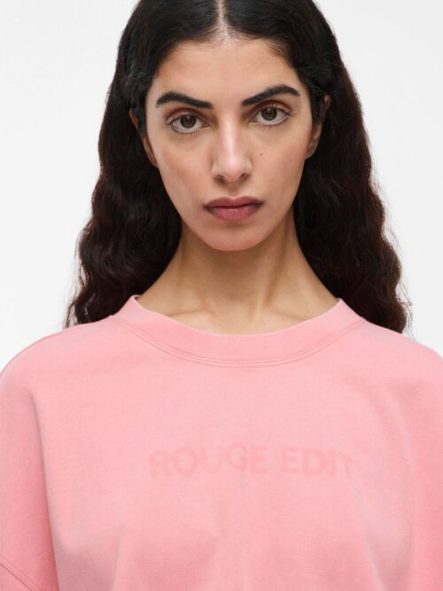 VILA ROUGE EDIT ROUSOPHIAS T-Shirt Oversize Peach Blossom – Image 5