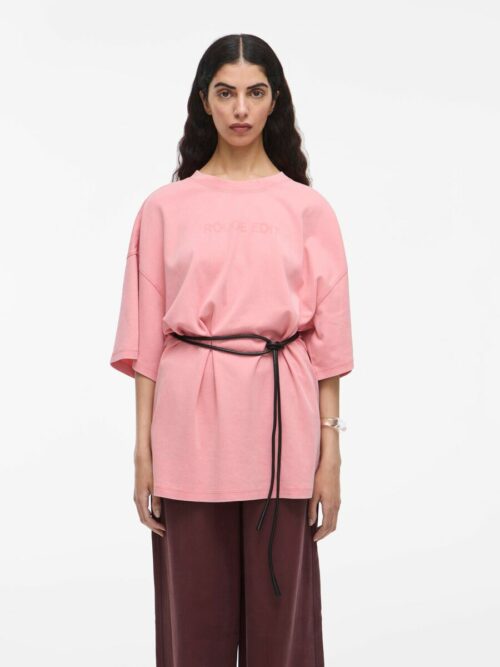 VILA ROUGE EDIT ROUSOPHIAS T-Shirt Oversize Peach Blossom – Image 2