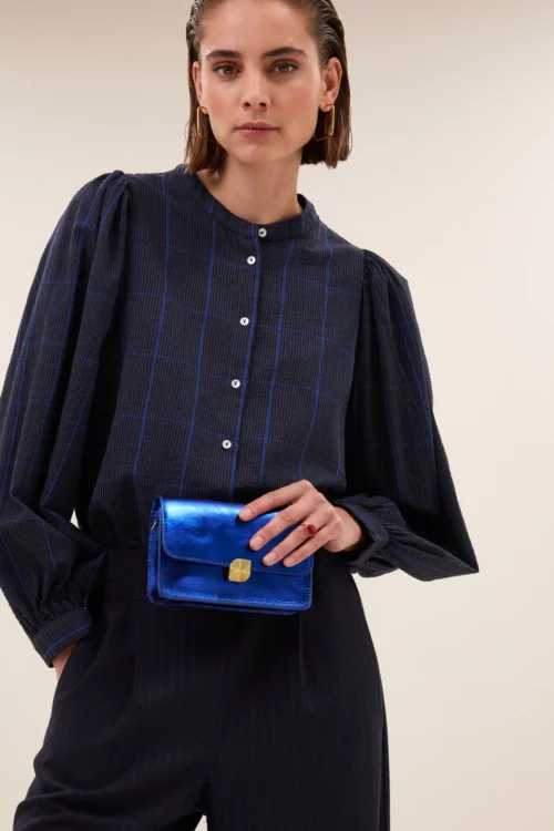 BY-BAR RIKKI Blouse Blue Check