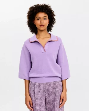 CKS POPPINS Pull Polo Lilas