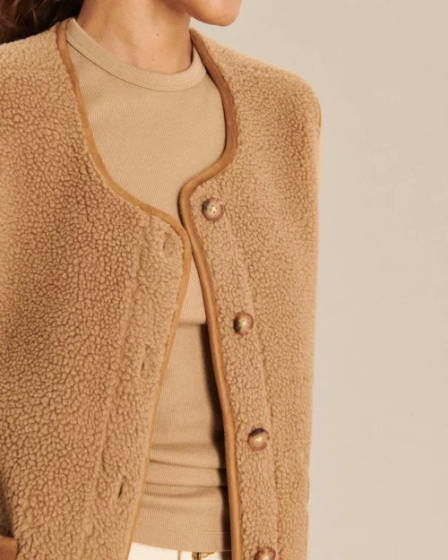 LABDIP BARNEY SHERPA Veste sans Manches Macchiato – Image 3
