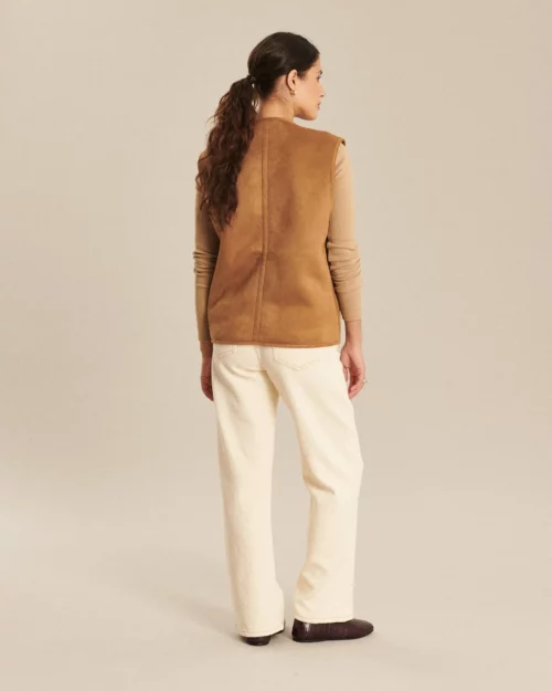 LABDIP BARNEY SHERPA Veste sans Manches Macchiato – Image 6