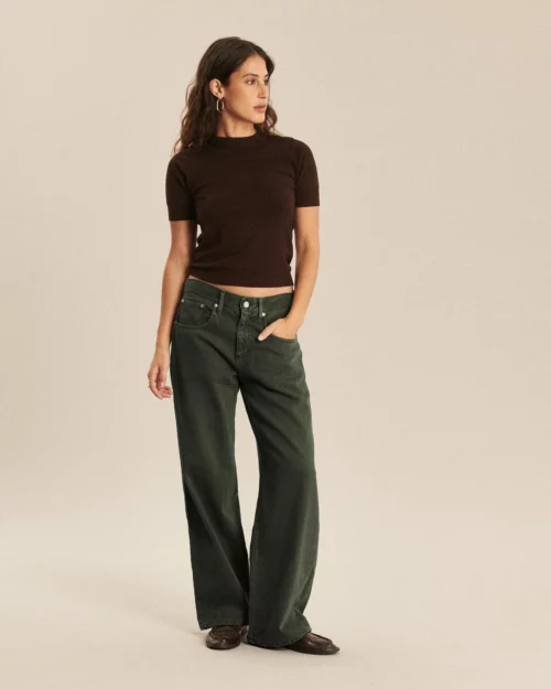 LABDIP RIVER DENIM DYE Jean Wide Moss