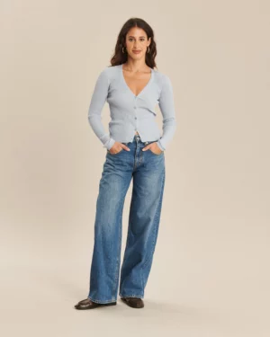 LABDIP RIVER DENIM Jean Wide Mid Blue IN 32