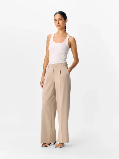 OBJECT OBJIVY Pantalon Large Tannin – Image 2