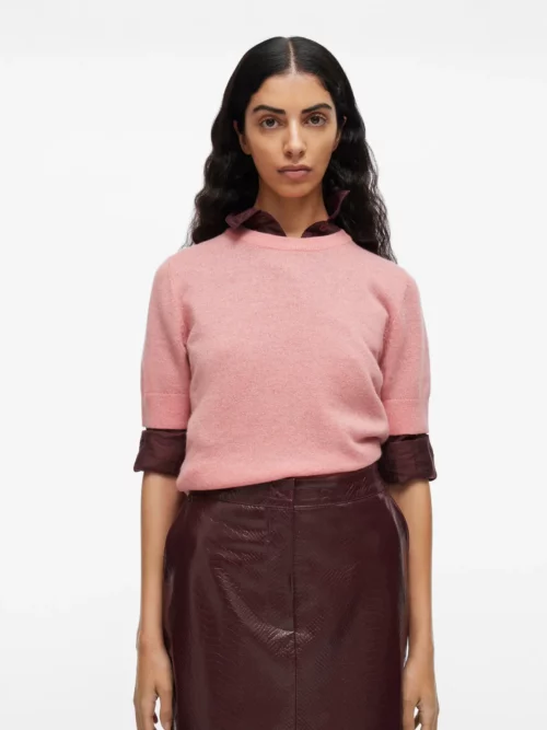 VILA ROUGE EDIT ROUKATE Top en Maille Peach Blossom