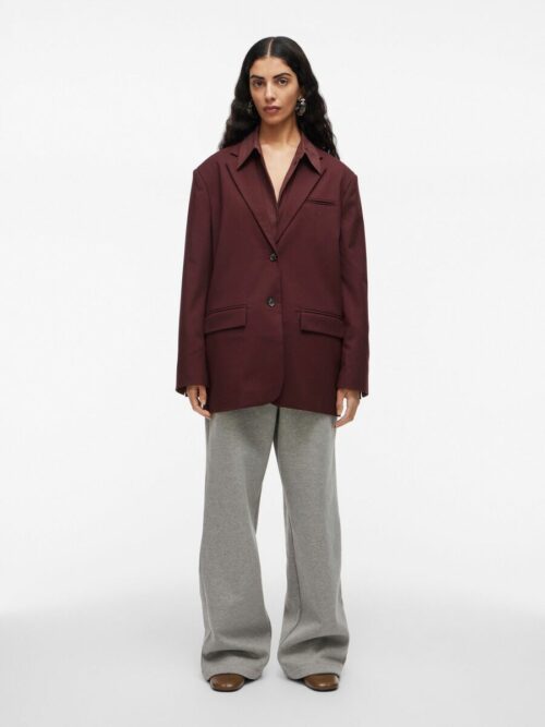 VILA ROUGE EDIT ROULIA Blazer Oversize Decadent Chocolate – Image 5