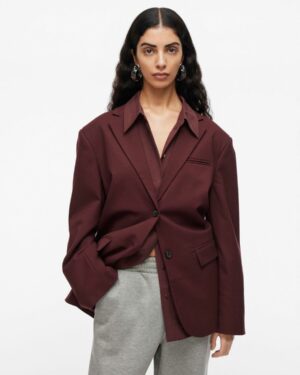 VILA ROUGE EDIT ROULIA Blazer Oversize Decadent Chocolate