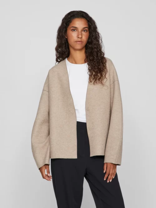 VILA VIJUICE Veste Loose Natural Melange – Image 3