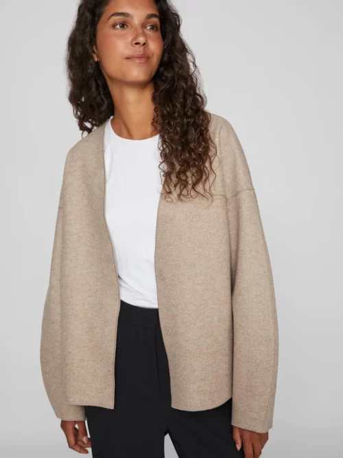 VILA VIJUICE Veste Loose Natural Melange – Image 4
