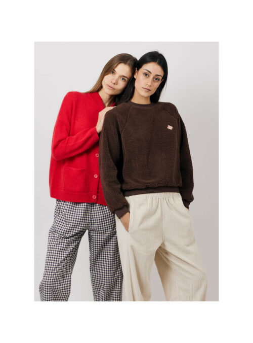 AP GUILLAUMINE Sweat Sherpa Marron 75 – Image 2
