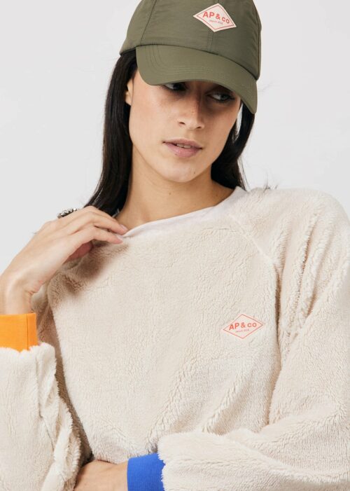 AP JOE Sweat Sherpa Tricolore Beige 70