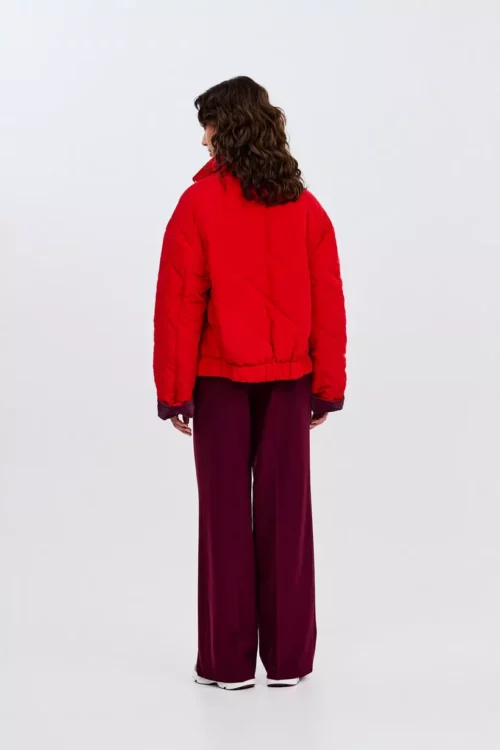CKS COLDE Veste Courte Rouge et Bordeaux – Image 5