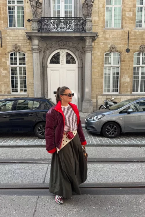 CKS COLDE Veste Courte Rouge et Bordeaux – Image 8