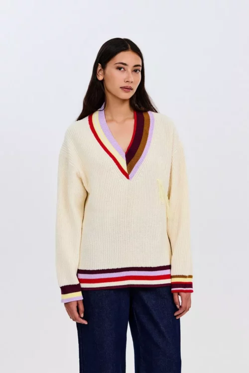 CKS PRINCETOR Pull Blanc