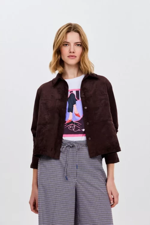 CKS SELFIE Chemise Brun Foncé – Image 2