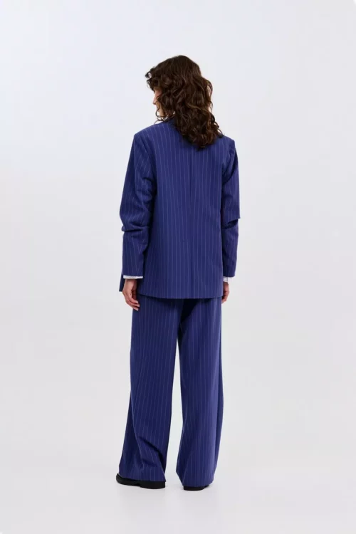 CKS SELVIA Veste Blazer Rayures Bleu – Image 4