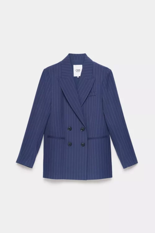 CKS SELVIA Veste Blazer Rayures Bleu – Image 5