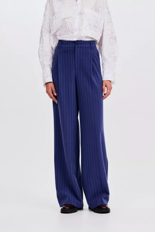 CKS THEO Pantalon Long Rayures Bleu