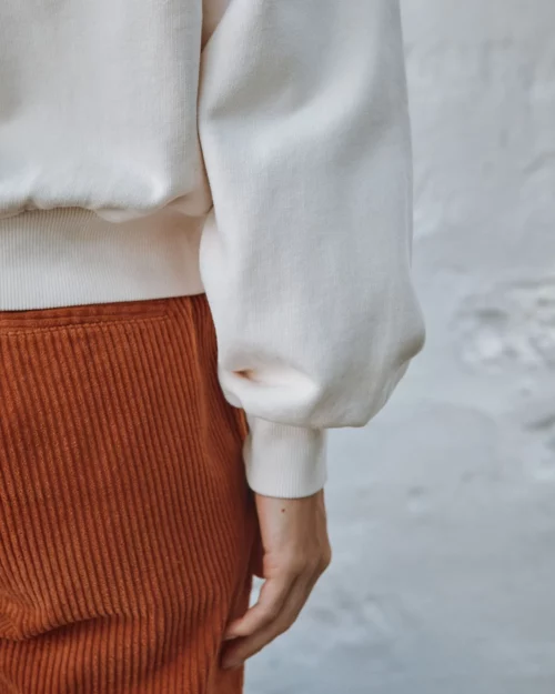 EMILE ET IDA CHERRY Sweat Broderie Anglaise Creme – Image 4