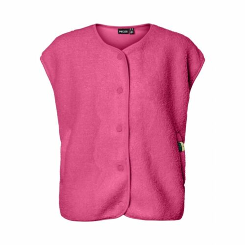 PIECES PCKATTY Gilet Shocking Pink