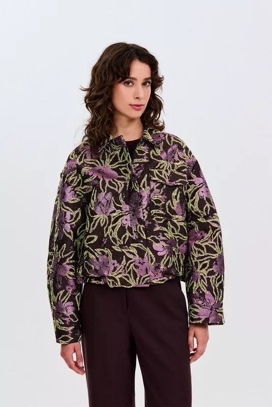 CKS COSAM Veste Fantaisie Courte Jaune VIF