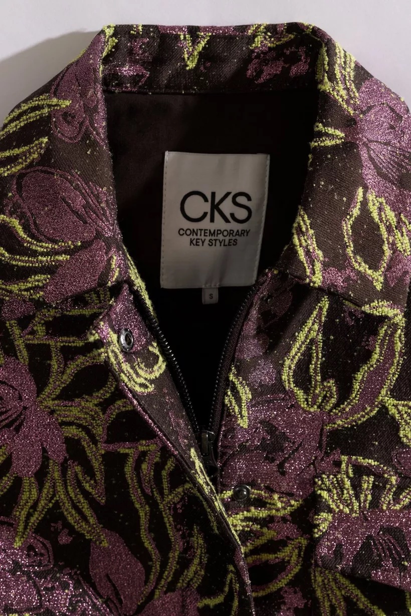 CKS COSAM Veste Fantaisie Courte Jaune VIF – Image 3