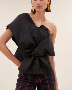 BY-BAR JULA Top Bubble Jet Black