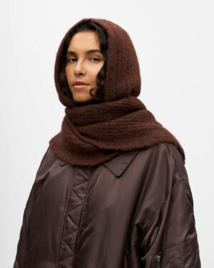 OBJECT OBJMILU Cagoule-Écharpe Seal Brown