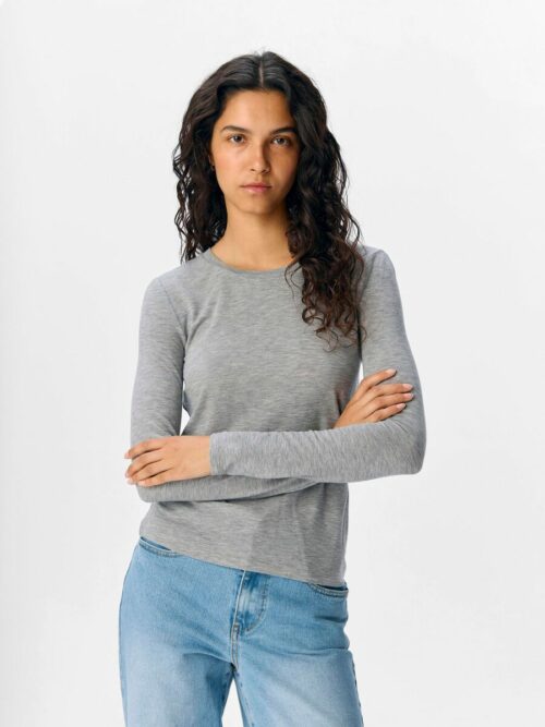 OBJECT OBJZOFIA Top Medium Grey Melange
