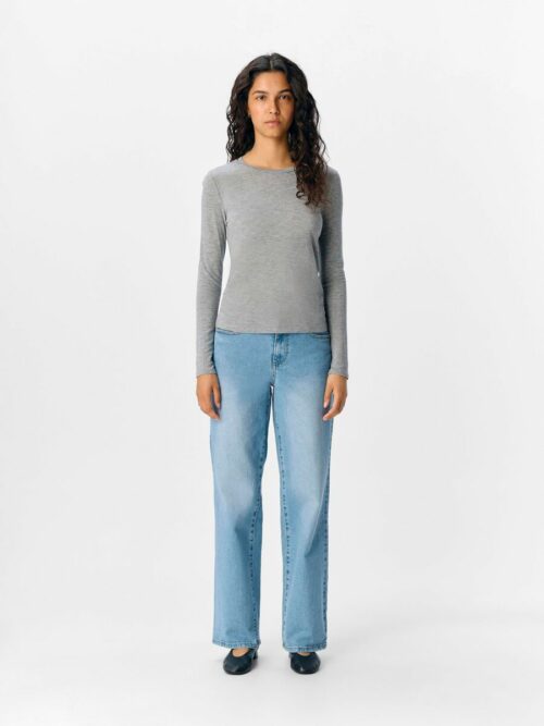 OBJECT OBJZOFIA Top Medium Grey Melange – Image 3