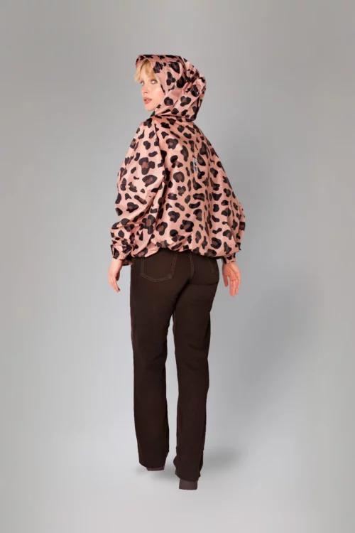 RAINKISS Poncho de Pluie Court Panthère Rose – Image 4