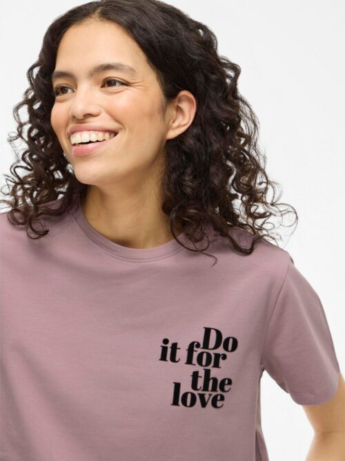 VILA VINORA T-Shirt Vieux Rose
