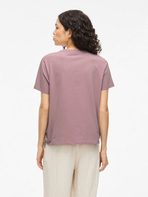 VILA VINORA T-Shirt Vieux Rose – Image 3