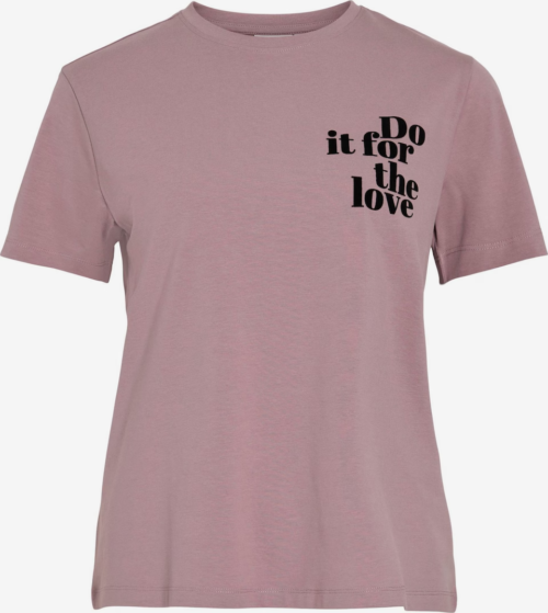 VILA VINORA T-Shirt Vieux Rose – Image 4