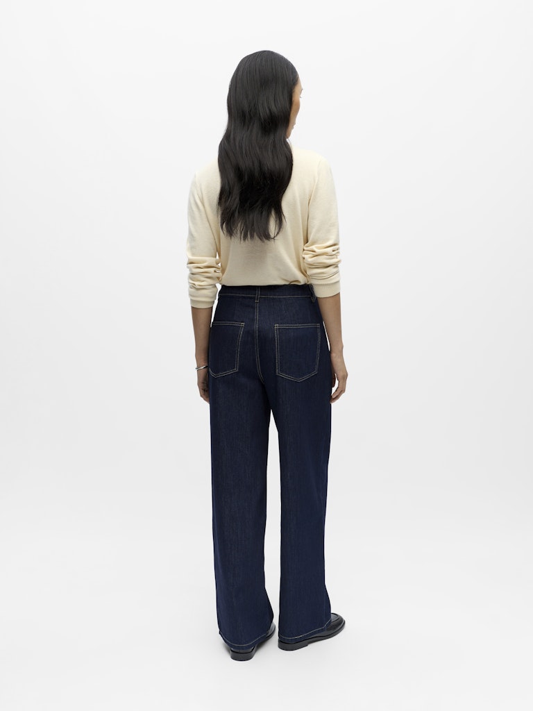 OBJECT OBJCARLY Jean Dark Blue Denim – Image 3