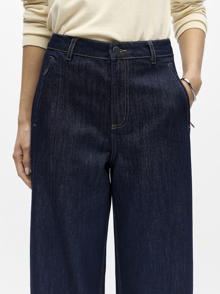 OBJECT OBJCARLY Jean Dark Blue Denim – Image 4