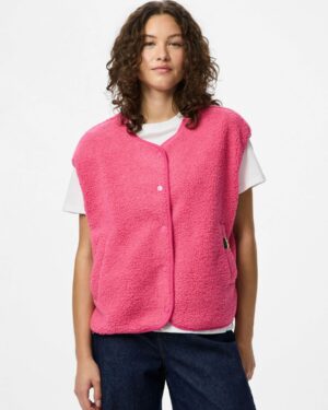 PIECES PCKATTY Gilet Shocking Pink