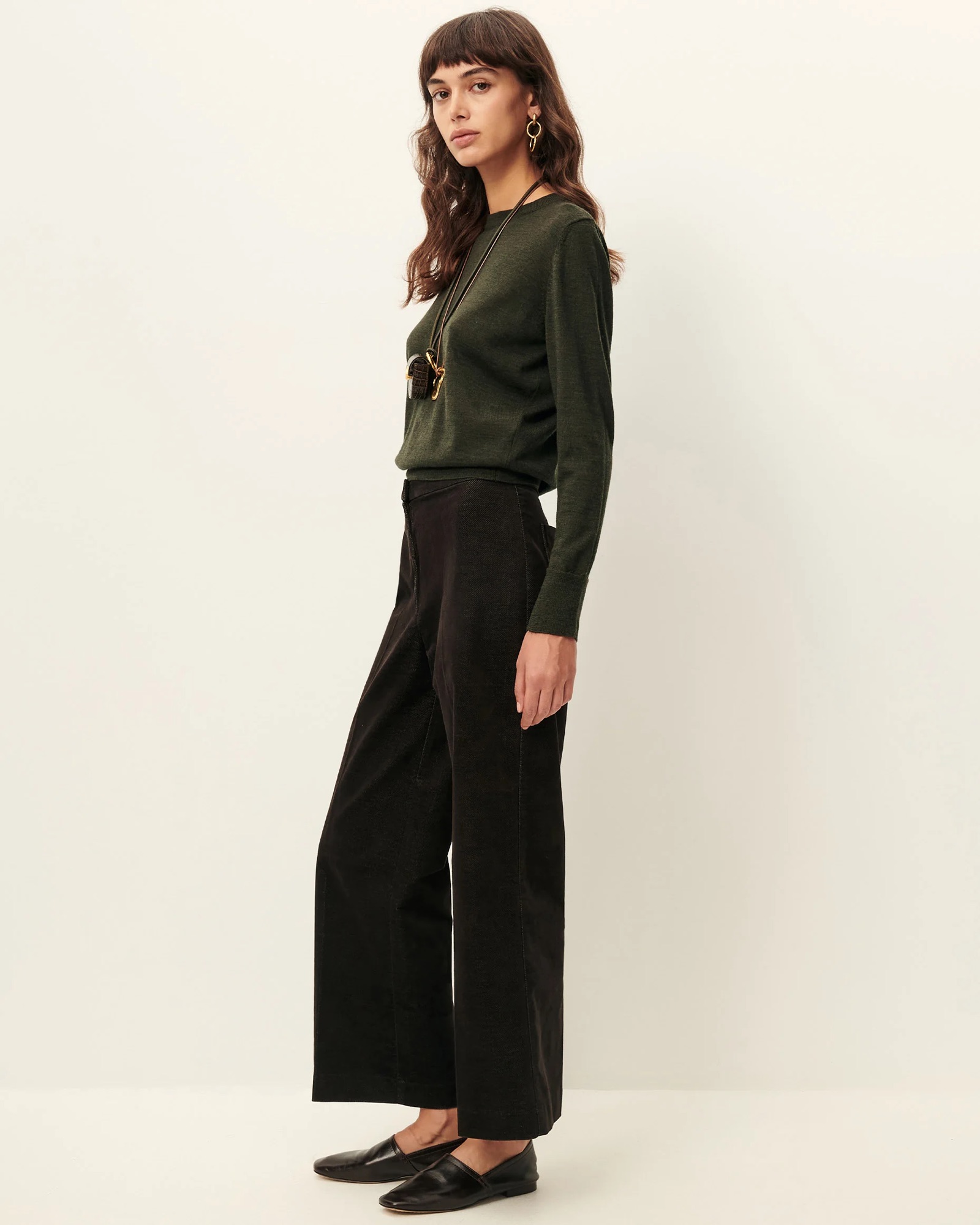 SESSUN ALVELVET Pantalon pour femme couleur Sous-Bois