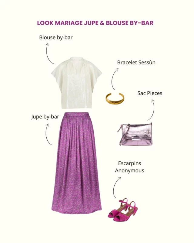💜 Coup de cœur mariage au Comptoir ! 

🌸 LOOK 1 : Élégance en jupe et blouse by-bar
• On craque pour cette blouse fluide irisée by-bar pour apporter de la légèreté au look. 
• La jupe longue by-bar aux motifs délicats sublime la silhouette tout en mouvement. 
• On l’associe à un sac métallisé Pieces pour l’éclat et nos escarpins fuchsia Anonymous pour allonger la silhouette. 

🌸 LOOK 2 : Chic en blouse by-bar et pantalon Sessùn
• Le haut asymétrique by-bar joue la carte de l’originalité et de la féminité.
• On l’adore porté avec un pantalon à pinces écru Sessùn qui structure le look. 
• Pour accessoiriser, misez sur le collier à perles et le sac multicolore Sessùn, et les escarpins dorés Anonymous pour une touche lumineuse.

Vous hésitez entre les deux ? Venez les essayer en boutique, nous se feront un plaisir de vous conseiller selon votre morphologie ! 

🛍️ Et pour celles qui préfèrent commander en ligne : retrouvez-les sur notre e-shop (lien en bio 👆).

#lookmariage #tenuemariage #tenuemariagerouen #tenuemariagelehavre #lecomptoir #boutiquerouen #boutiquelehavre #bybar #sessùn