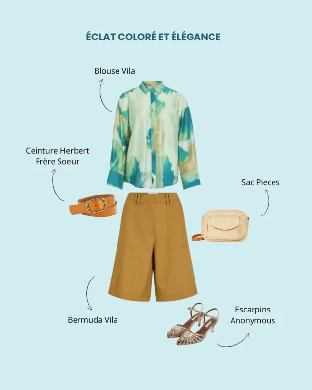 💚 Deux looks pleins de peps pour accueillir les beaux jours avec style !

• Look 1 : On craque pour cette blouse aux imprimés frais et colorés, associée à un bermuda structuré camel de la marque Vila. On ajoute une ceinture en cuir camel Herbert Frère Sœur, un petit sac en paille Pieces et des escarpins dorés pour la touche chic ! ✨

• Look 2 : Ambiance estivale avec ce t-shirt blanc basique Pieces, porté avec LA pièce phare : une jupe midi à sequins vert d’eau Vila. La veste sans manches vient structurer l’ensemble. On complète avec des sandales et un sac métallisé Pieces pour briller ! ☀️

🤎 Et pour un total look, on peut aussi associer la veste sans manches au bermuda camel ! 

💬 Alors, vous êtes plutôt look 1, look 2 ou total look ? Dites-nous tout en commentaire ! 

🛍️ Articles à découvrir en boutique et sur notre e-shop (lien en bio👆). 

#pieces #vila #anonymouscopenhagen #herbertfreresoeur #looksété #modefemmeété #LeComptoirRouen #LeComptoirLeHavre #boutiquerouen #boutiquelehavre